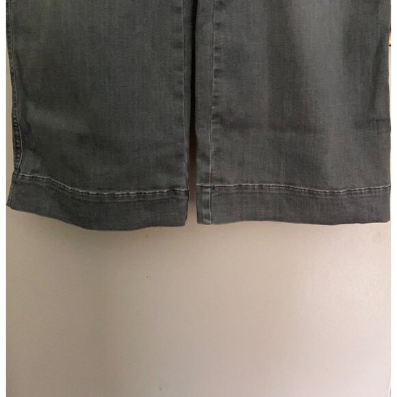 J Jill Jeans Womens 16 Petite Gray Denim High Rise Flare Stretch Medium Wash - Picture 13 of 13